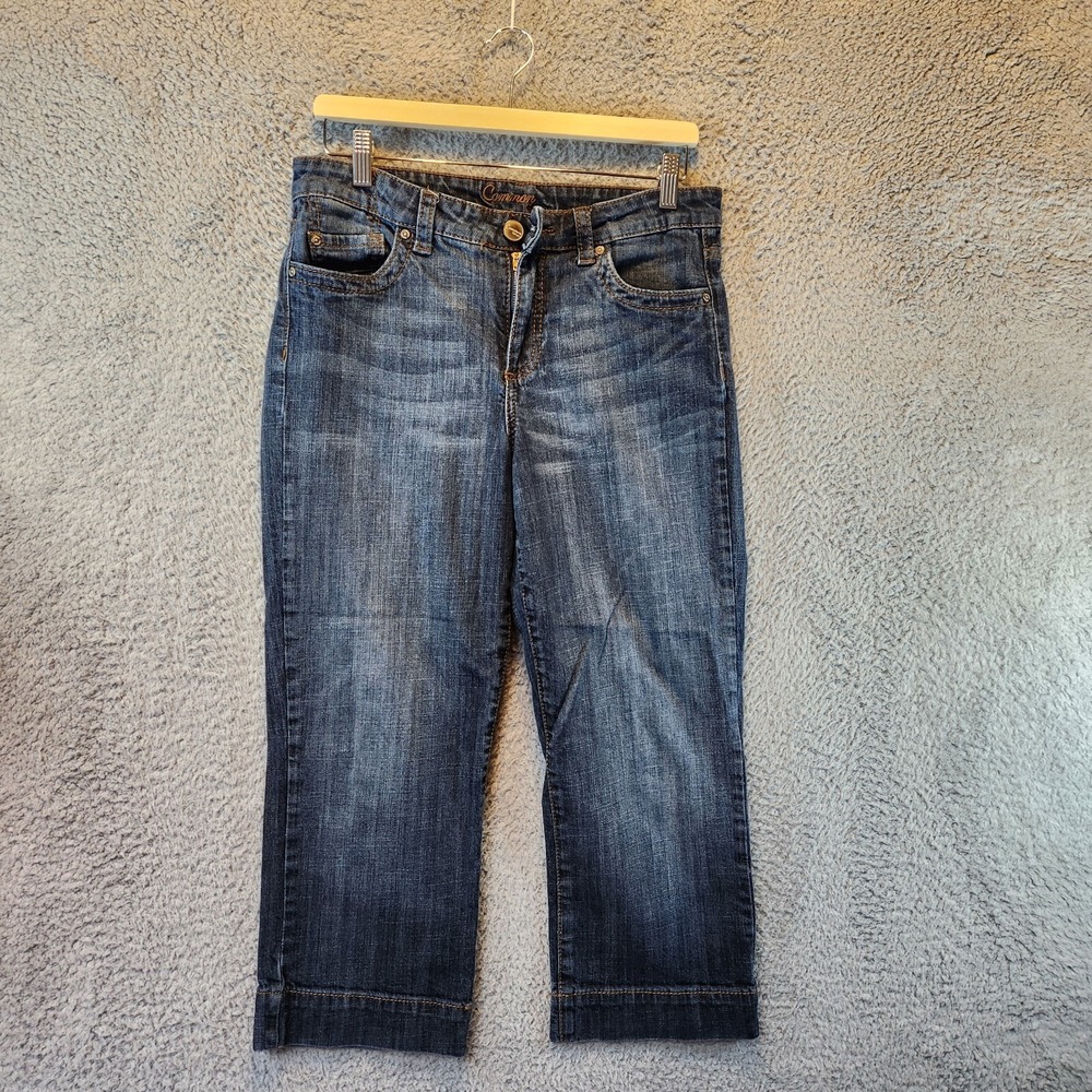 Common Genes Cropped Jeans Womens 10 (Fits 31x22.5) Blue Stretch Streetwear